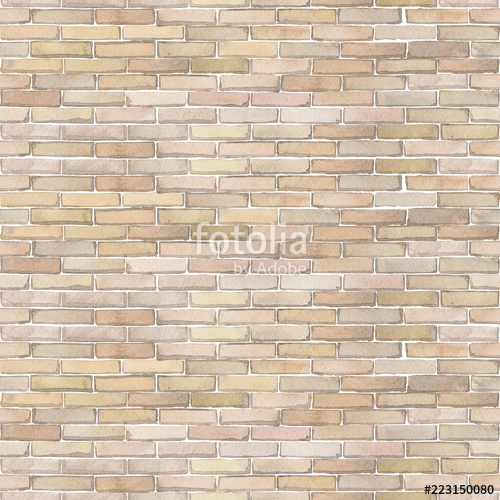 500x500 Watercolor Seamless Pattern Of White Brick Wall Stock Photo And - Watercolor Brick Wall