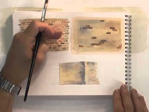 480x360 Watercolour Buildings Lesson - Watercolor Brick Wall