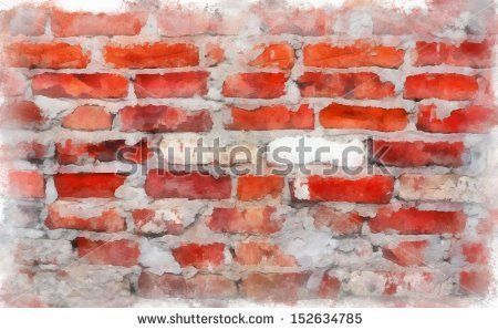 450x298 Watercolor Brick Wall For Tattoo On Shoulder Maybe - Watercolor Brick Wall