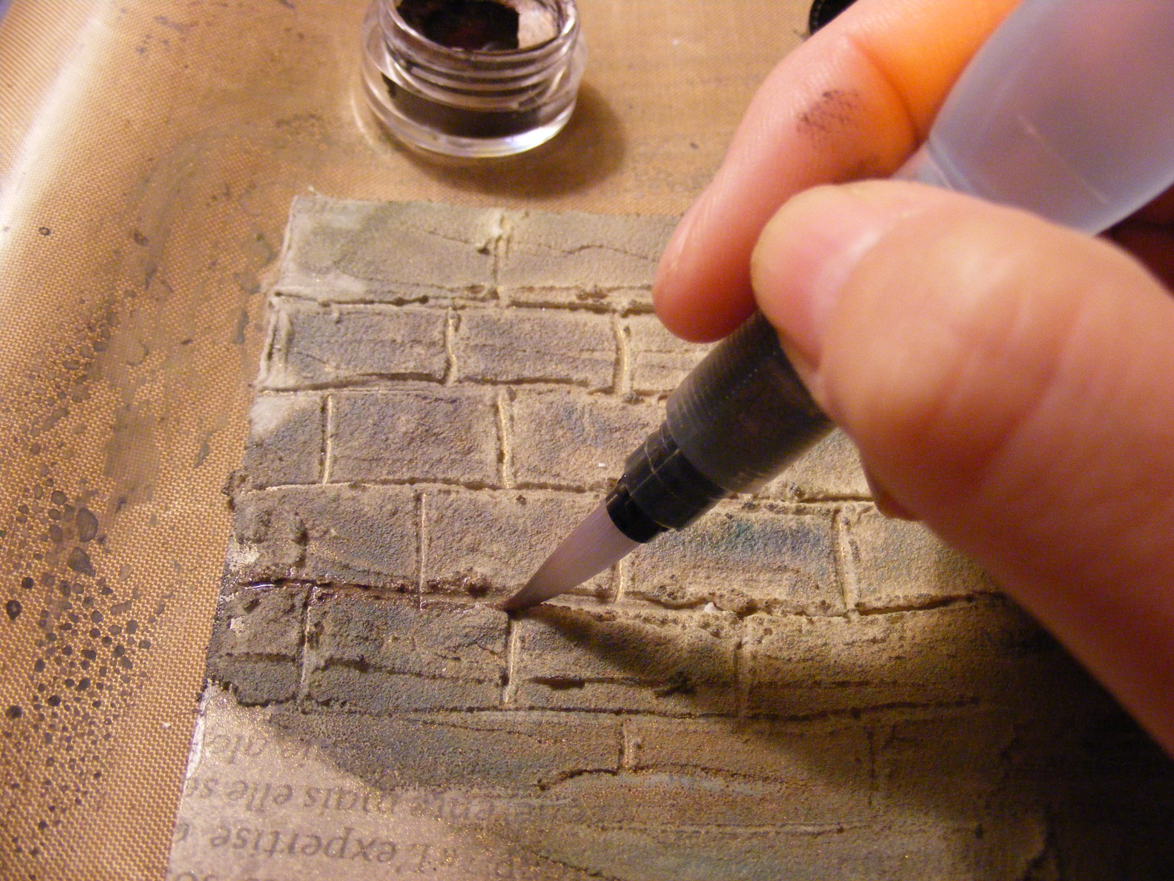 2304x1728 Faux Brick Texture Home And Garden - Watercolor Bricks