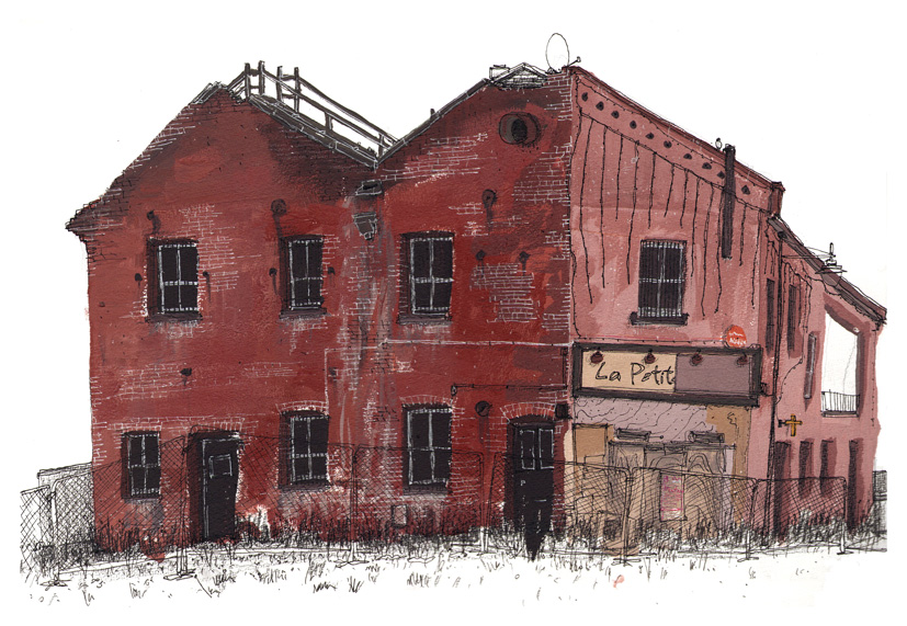 827x571 Old Bricks Urban Sketchers - Watercolor Bricks