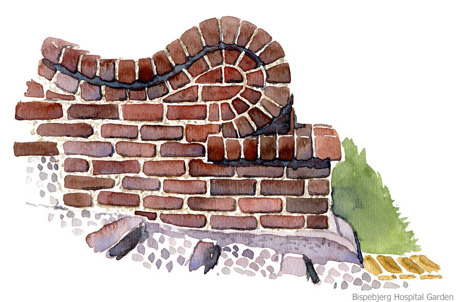 900x593 Recovery And Hospital Gardens The Hiking Artist Project By Frits - Watercolor Bricks
