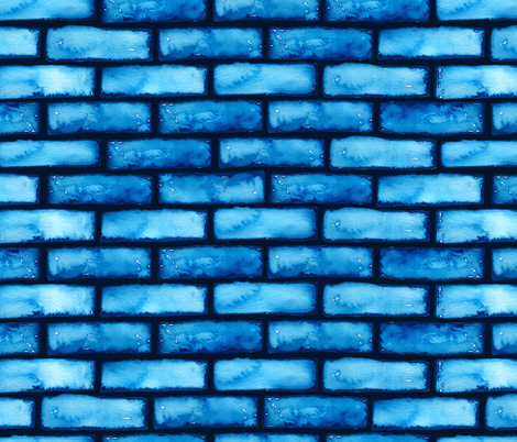 470x402 Blue Watercolor Bricks Wallpaper - Watercolor Bricks