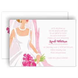 268x268 Watercolor Bridal Shower Invitations Invitations By Dawn - Watercolor Bride