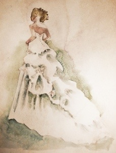 228x300 Watercolor Wedding - Watercolor Bride