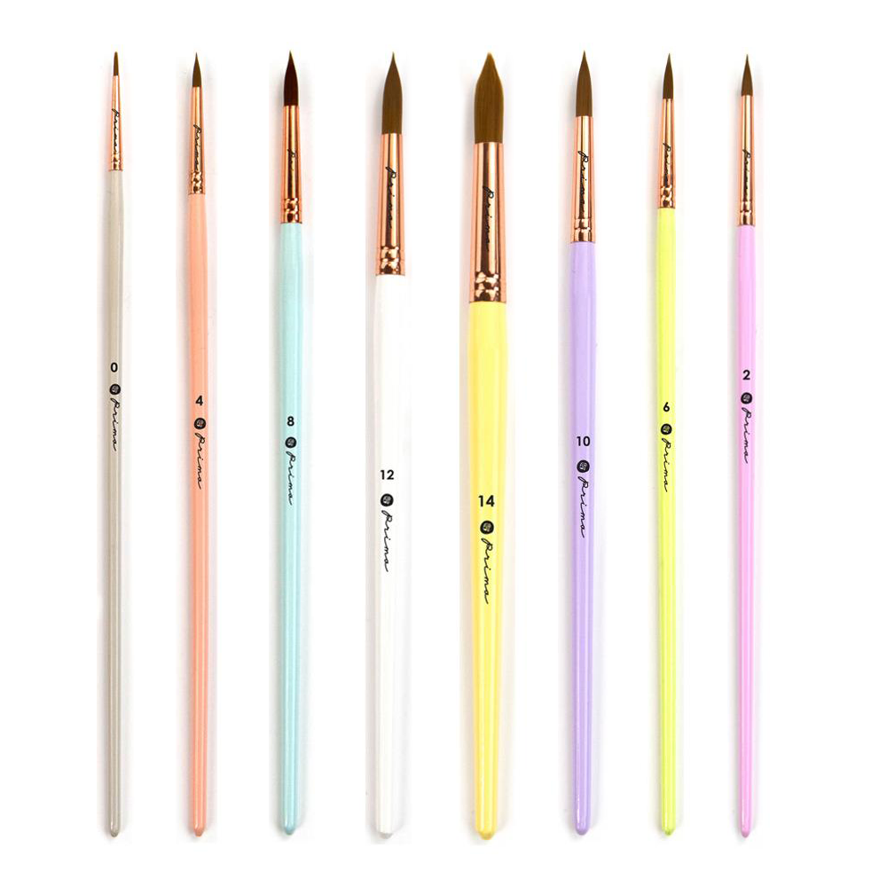 1000x1000 Round Watercolor Brushes Art Journal Junction Llc - Watercolor Brush