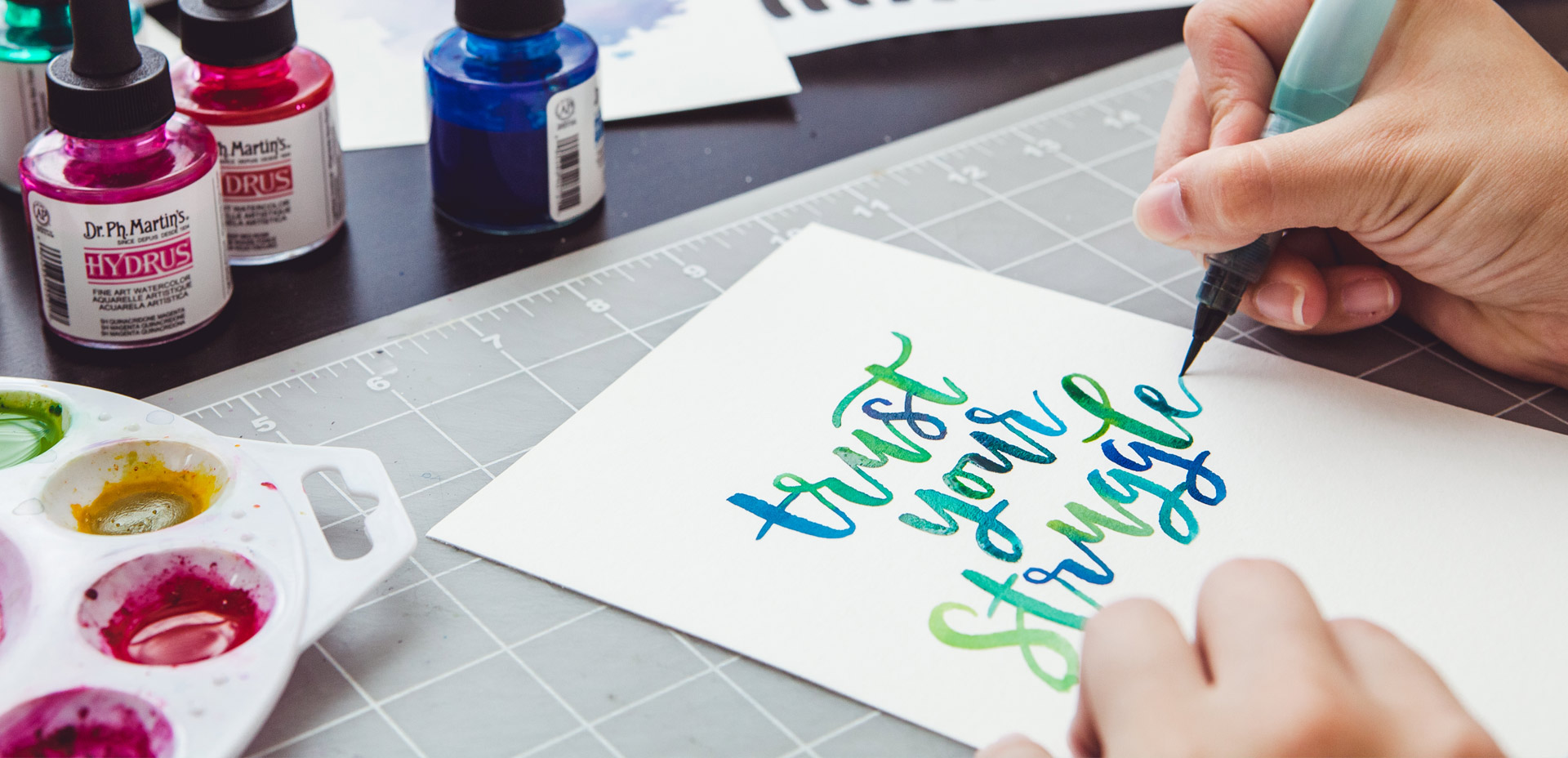 1920x928 The 3 Best Watercolor Types For Brush Lettering - Watercolor Brush Calligraphy