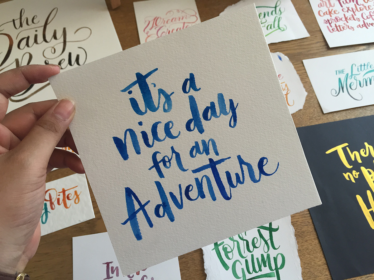 1200x900 Watercolor Brush Lettering Workshop With Anina Rubio - Watercolor Brush Calligraphy