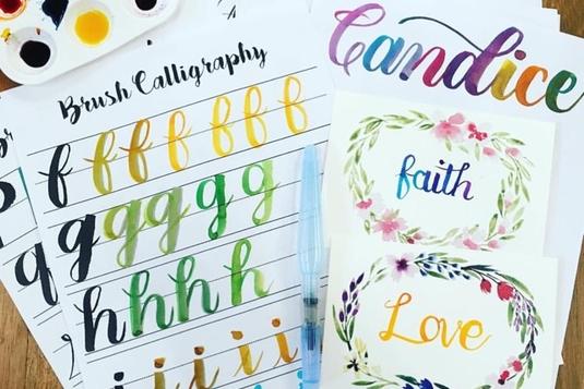 535x357 Watercolour Brush Calligraphy - Watercolor Brush Calligraphy