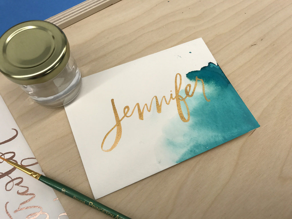 1024x768 Watercolor Brush Calligraphy Jencu - Watercolor Brush Calligraphy