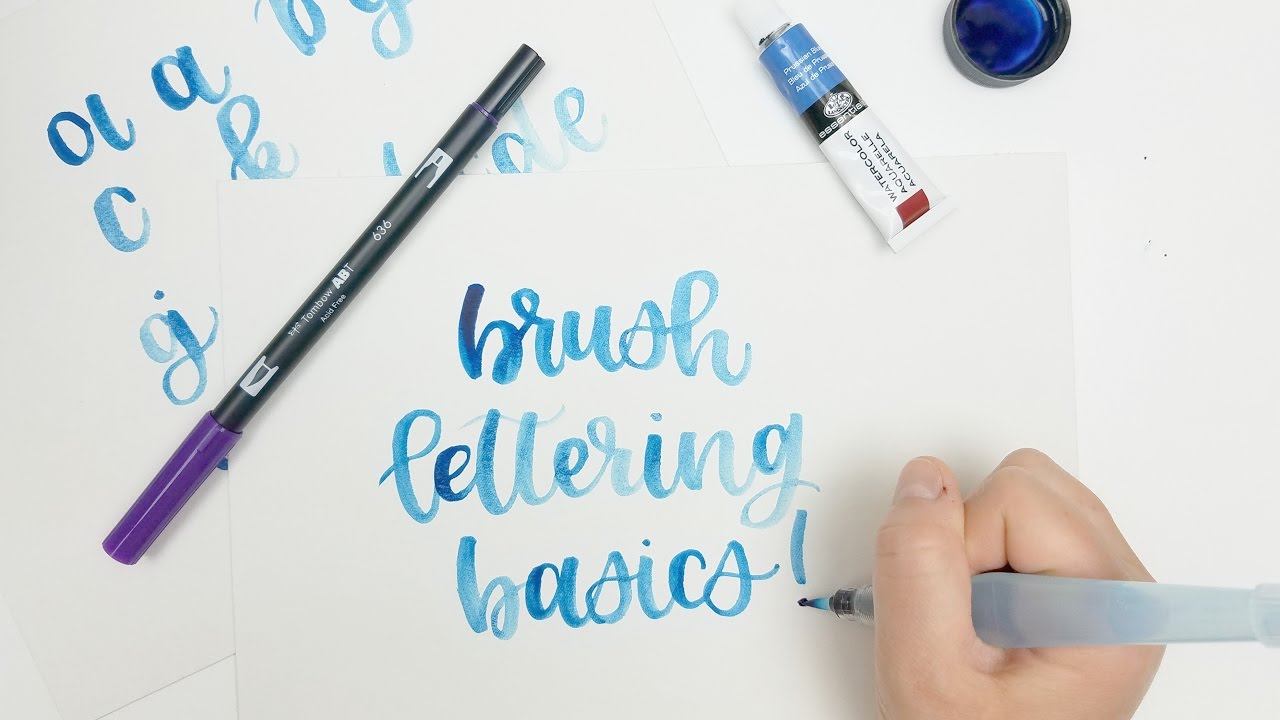 1280x720 Brush Lettering For Beginners - Watercolor Brush Calligraphy