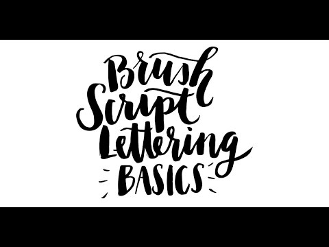 480x360 Brush Script Lettering Basics - Watercolor Brush Font