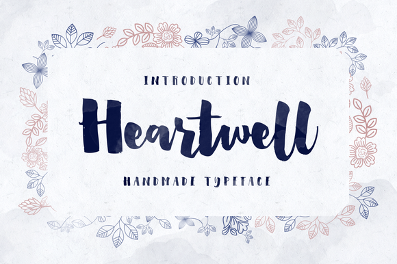 580x386 Heartwell Brush Font Free Quotes - Watercolor Brush Font