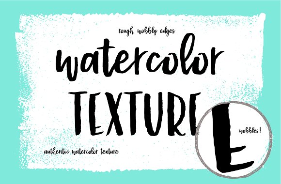 580x380 Malibu Punch, A Textured Brush Font - Watercolor Brush Font