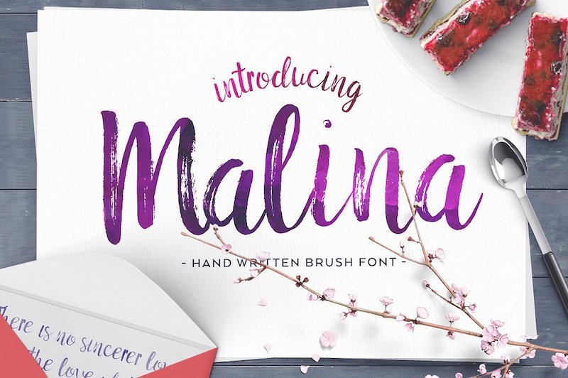 800x532 22 Beautiful Brush Fonts For Artistic Designs - Watercolor Brush Font