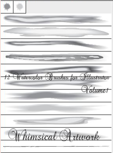 363x490 Free 12 Watercolor Art Brushes - Watercolor Brush Illustrator