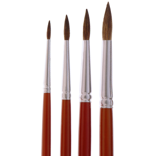 307x304 2108 Professional Camel Hair Watercolor Brush Solo Horton - Watercolor Brush Png