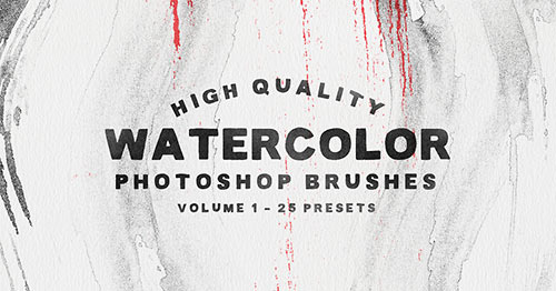 500x262 50 Must Have Photoshop Brushes Smashing Magazine - Watercolor Brush Ps