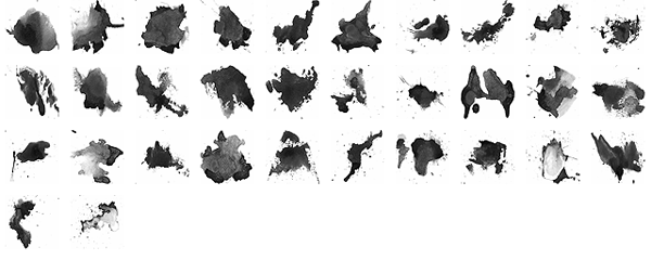 600x240 Watercolor Splatters Photoshop Brushes - Watercolor Brush Ps