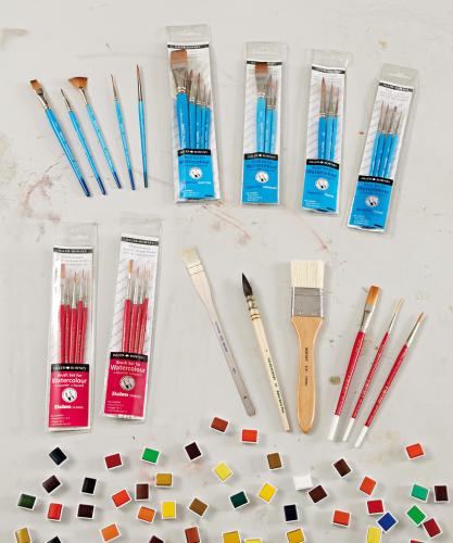 417x500 Watercolour Brushes Daler Rowney - Watercolor Brush Set For Beginners