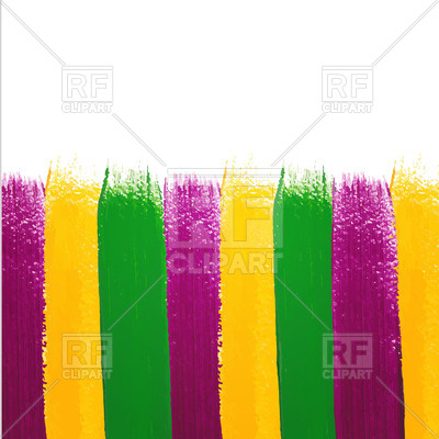 400x400 Green, Violet And Yellow Watercolor Brush Strokes - Watercolor Brush Strokes