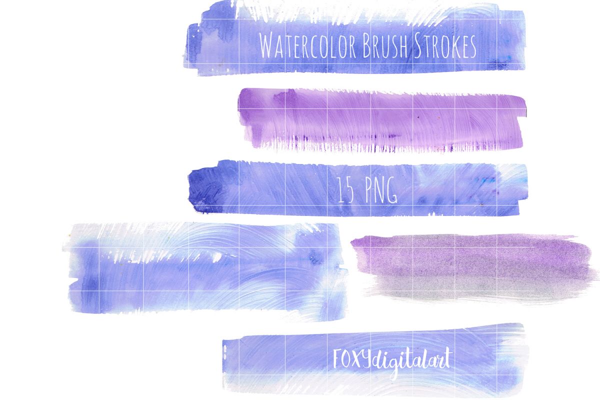 1200x800 Watercolor Brush Strokes Clipart Hand Painted - Watercolor Brush Strokes