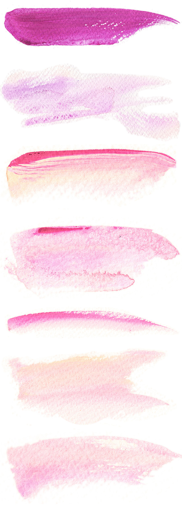 630x1800 Free Downloadable Watercolor Brush Strokes - Watercolor Brush Strokes