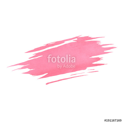 500x500 Hand Painted Pink Watercolor Brush Texture Isolated On The White - Watercolor Brush Texture