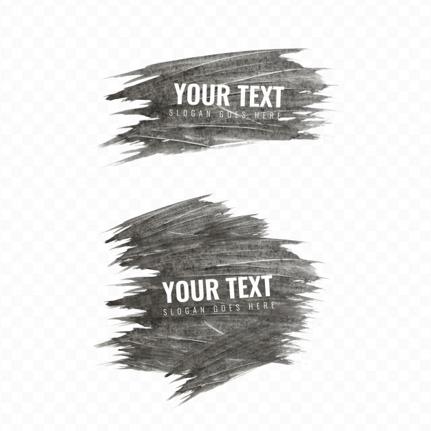 626x626 Black Watercolor Brush Texture Vector Premium Download - Watercolor Brush Texture