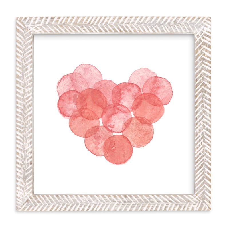 800x800 Watercolor Bubble Hearts Wall Art Prints By Belia Simm Minted - Watercolor Bubble Art