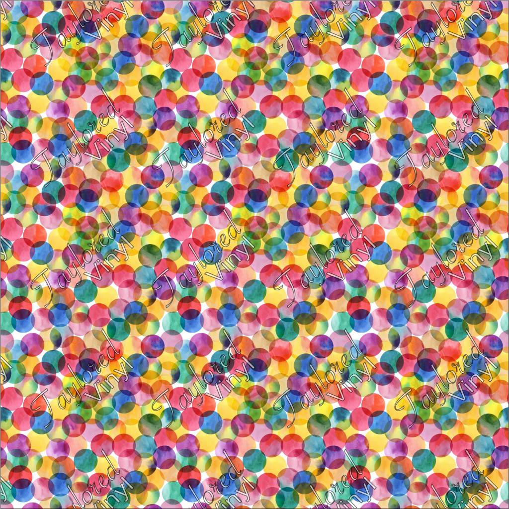 1024x1024 Oracal Watercolor Bubbles Printed Vinyl - Watercolor Bubbles