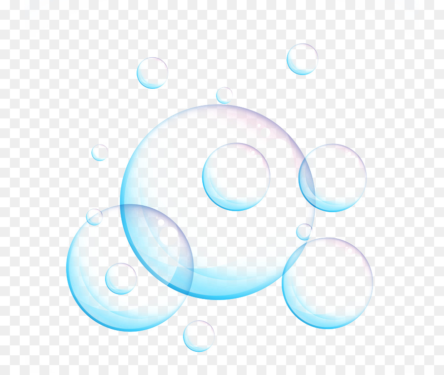 900x760 Blue Watercolor Painting Pink - Watercolor Bubbles