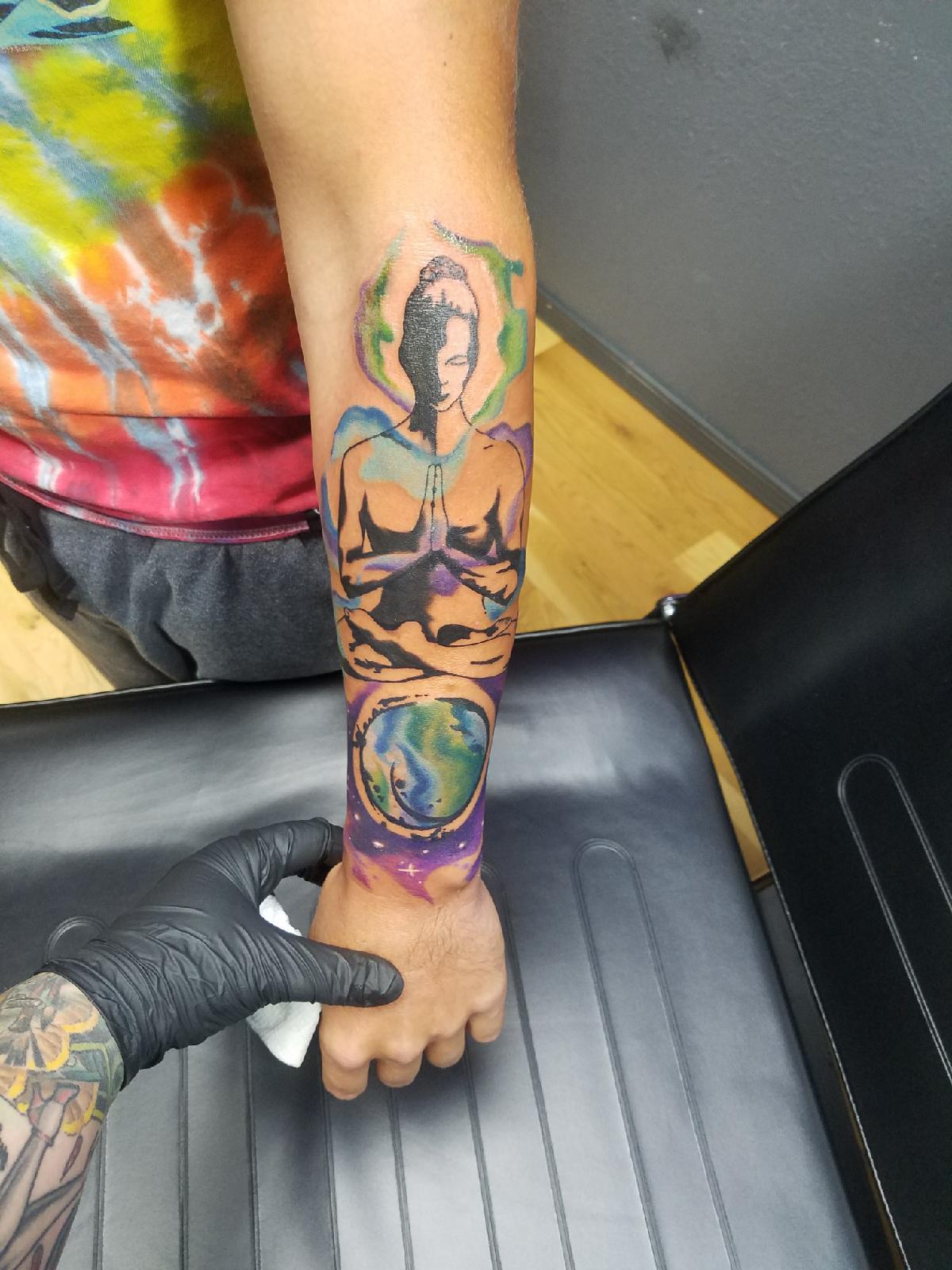 1200x1600 Watercolor Buddha. Done By Trixy - Watercolor Buddha Tattoo