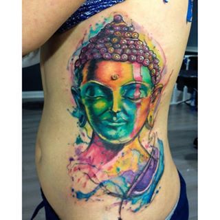 320x320 Buddha Watercolor - Watercolor Buddha Tattoo