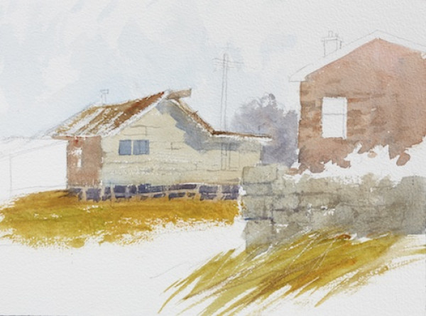 600x445 How To Paint Watercolor Buildings - Watercolor Buildings