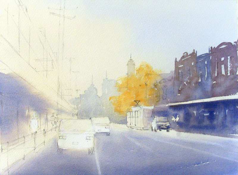 800x588 How To Paint Street Scenes With Watercolor Buildings - Watercolor Buildings