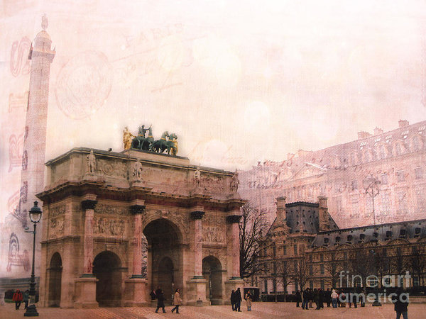 600x450 Paris Louvre Museum Arc De Triomphe Architecture Buildings - Watercolor Buildings