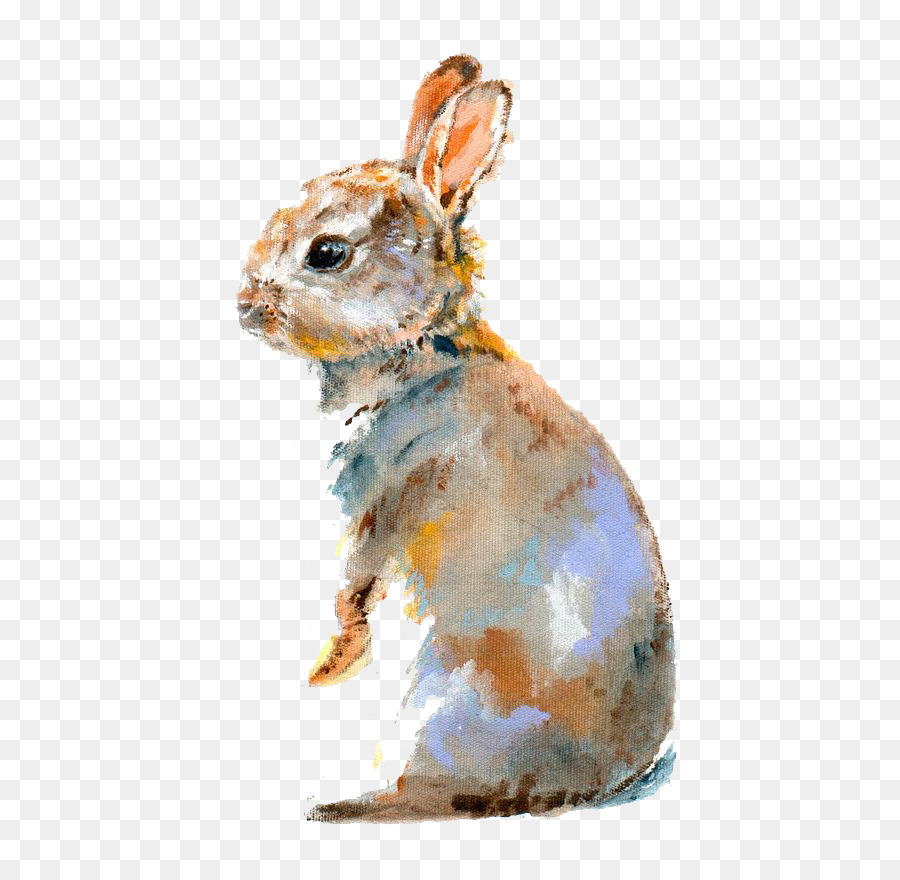900x880 Lionhead Rabbit Domestic Rabbit Bugs Bunny Watercolor Painting - Watercolor Bunny