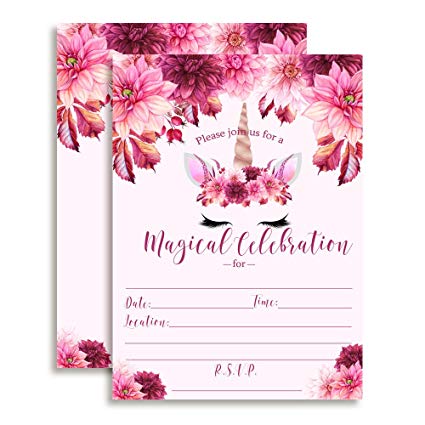 425x425 Watercolor Floral Unicorn Face With Pink And Burgundy - Watercolor Burgundy