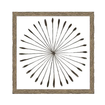 350x350 Framed Print - Watercolor Burst