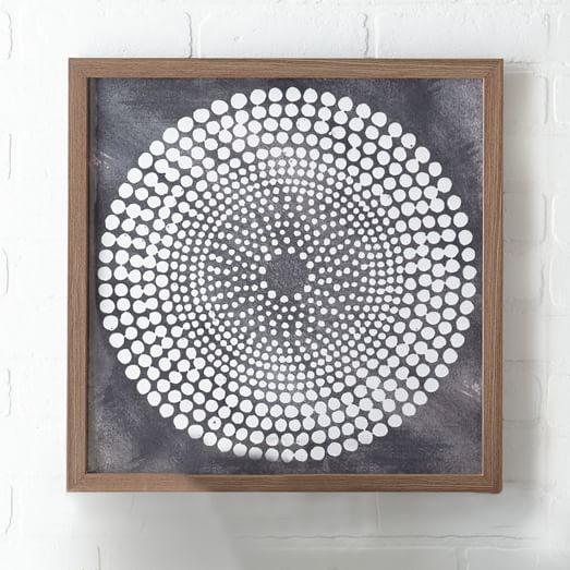 523x523 Framed Print - Watercolor Burst