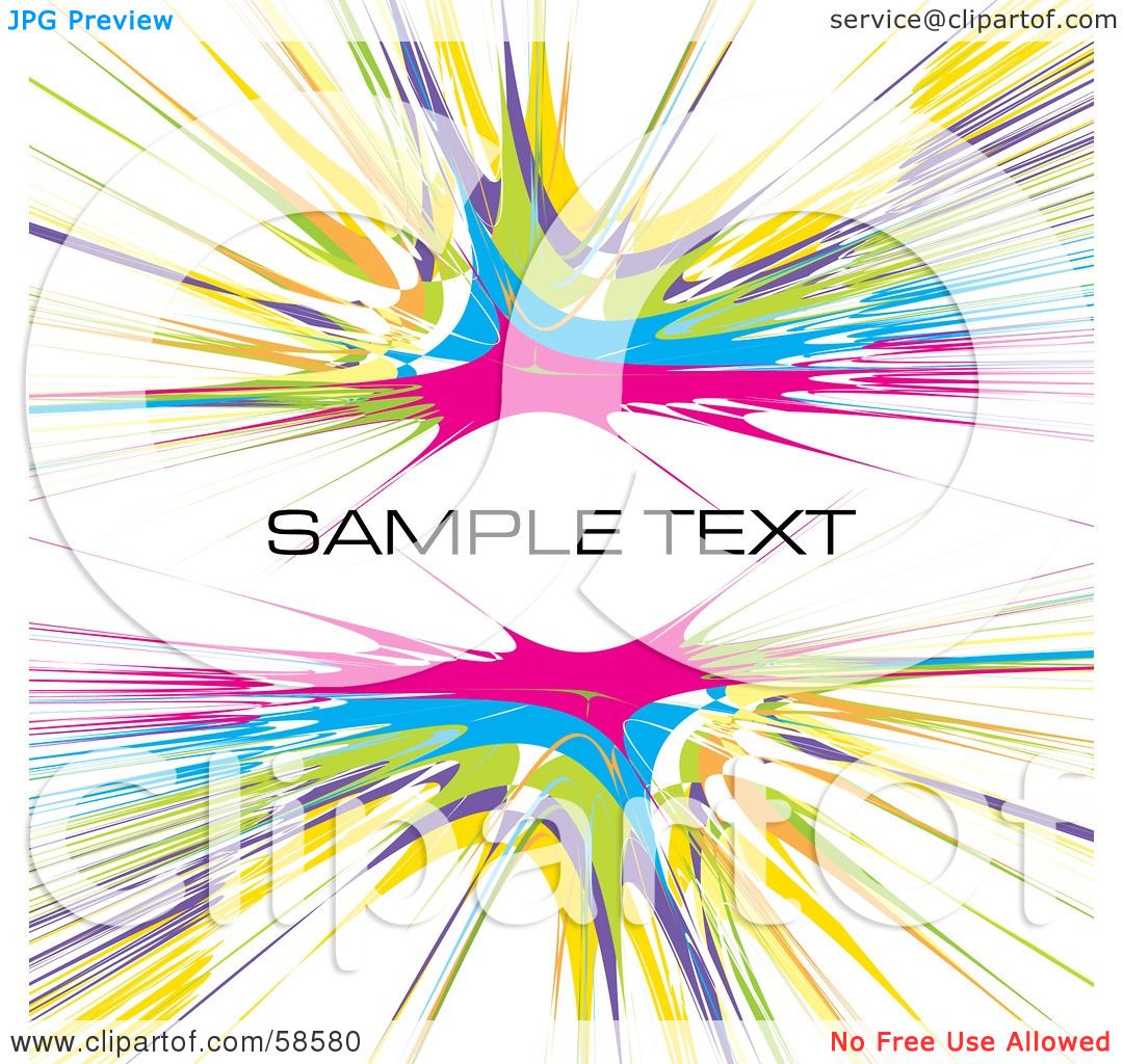 1080x1024 Royalty Free (Rf) Clipart Illustration Of A Colored Watercolor - Watercolor Burst