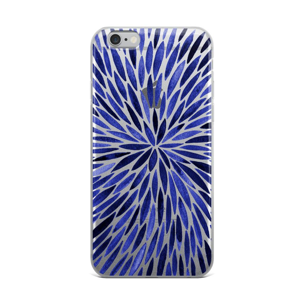 1000x1000 Watercolor Burst Navy Palette Iphone Case Catcoq - Watercolor Burst
