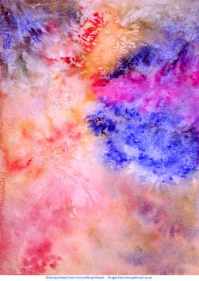 283x400 Watercolour Burst Background Pinkredlue - Watercolor Burst