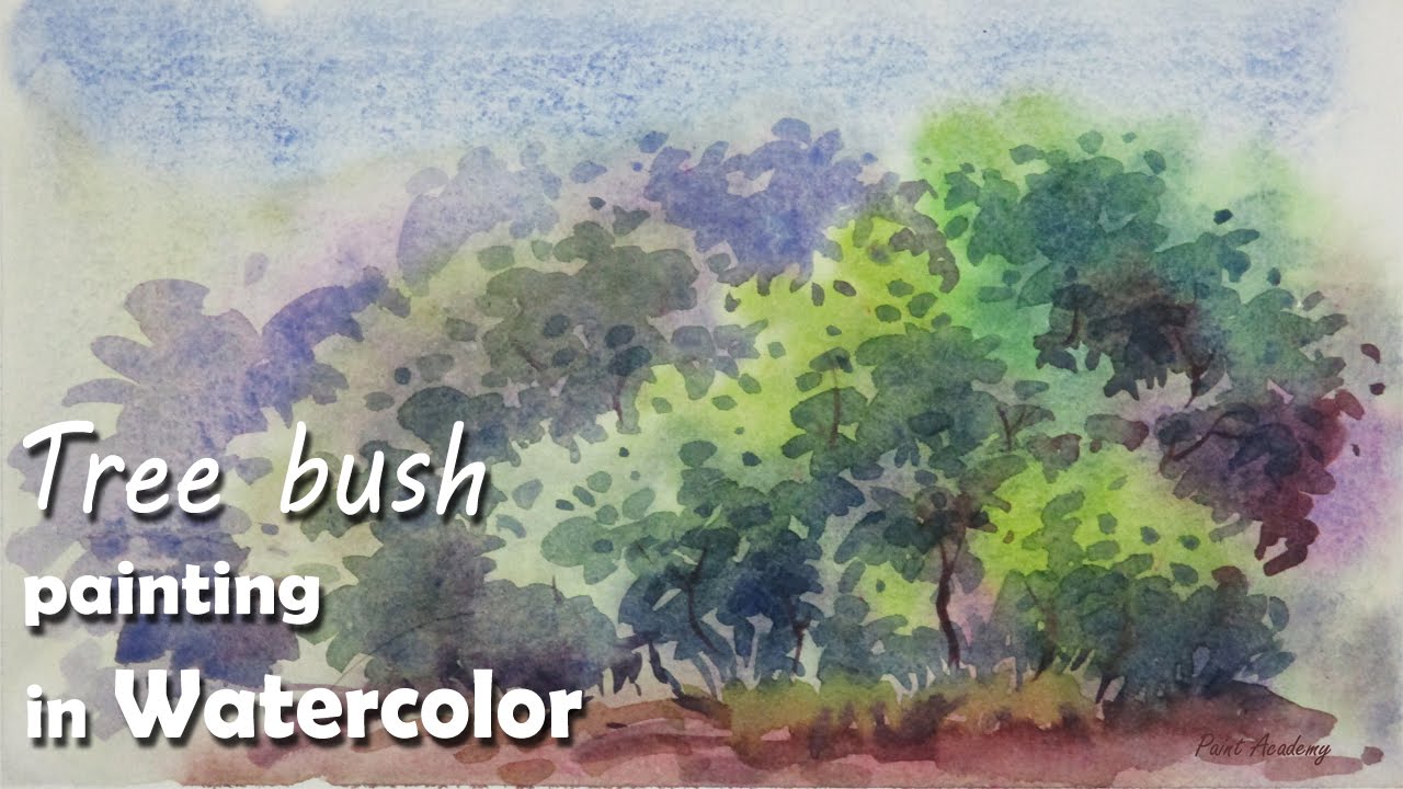 1280x720 How To Paint Tree Bushes In Watercolor Episode 3 - Watercolor Bushes