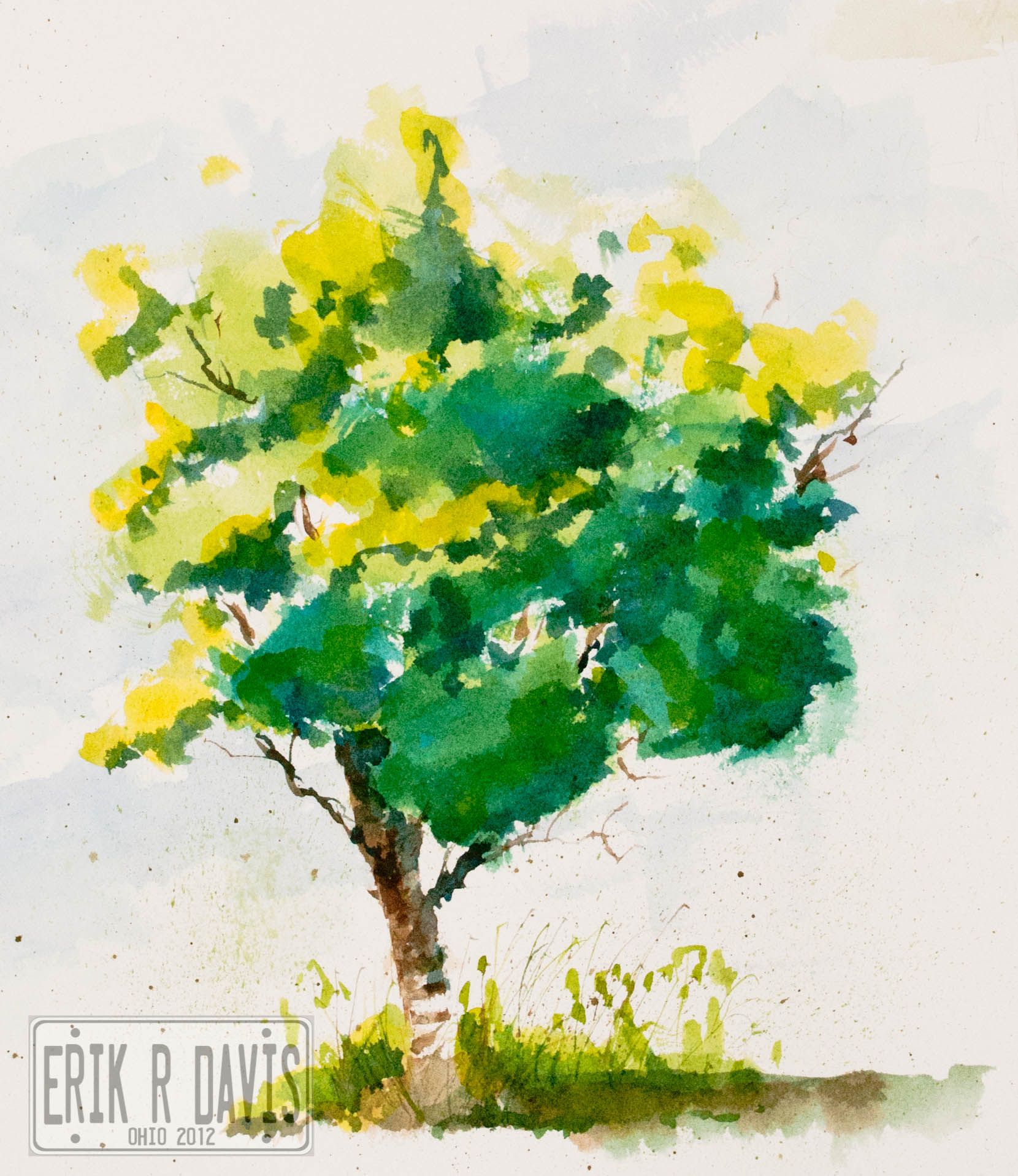 1660x1918 Watercolor Bushes - Watercolor Bushes