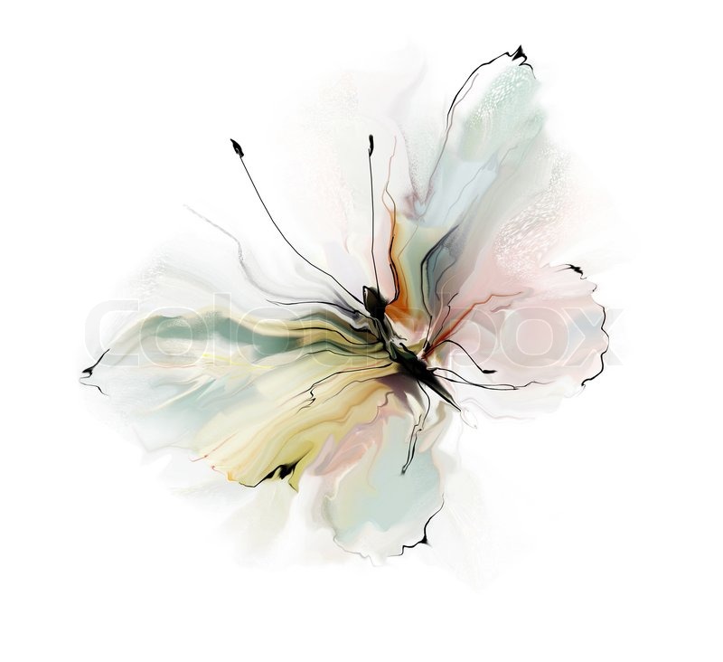 800x732 Amazing Watercolor Butterfly. Watercolor Art. Stock Photo - Watercolor Butterfly