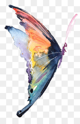 260x400 Watercolor Butterfly Png Amp Watercolor Butterfly Transparent - Watercolor Butterfly