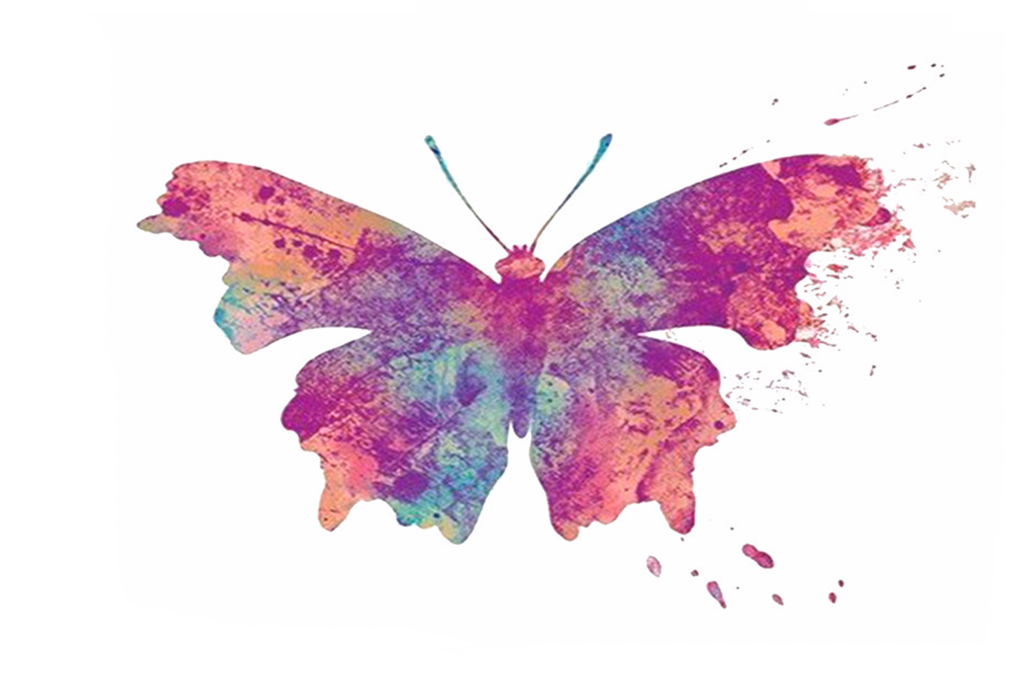 1024x683 Beefree Watercolor Butterfly Tattoo Mybodiart - Watercolor Butterfly