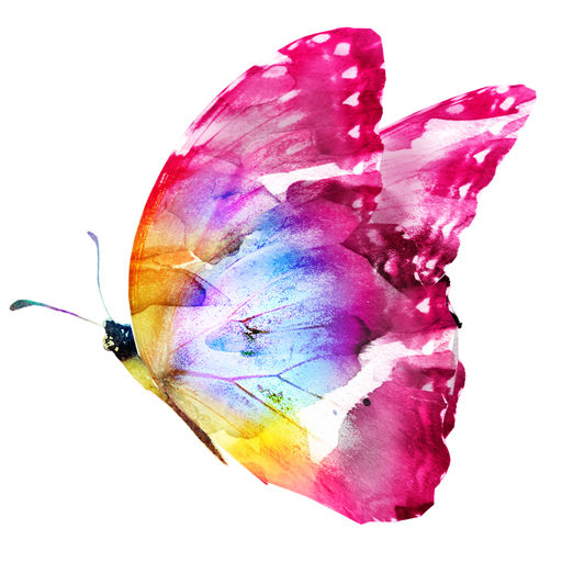 512x512 Butterflies Watercolor Butterfly Sticker Pack By Veritas Design Group - Watercolor Butterfly